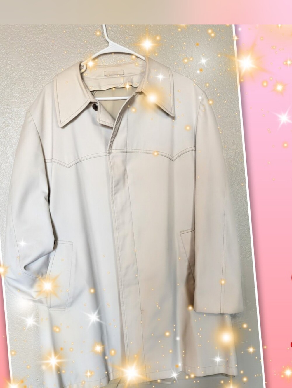 Vtg PLUS Statement Outerwear London Fog Canvas Trench Unique Classic Timeless